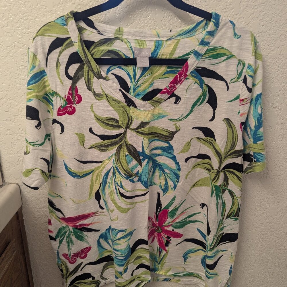 Chico's tropical print
